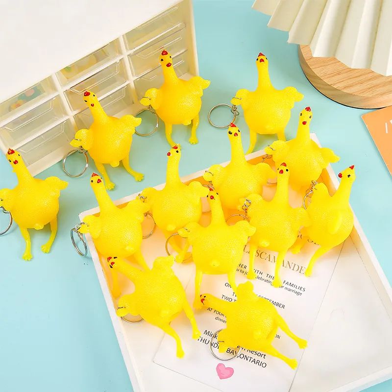 Rubber Chicken Keychain – The Attic