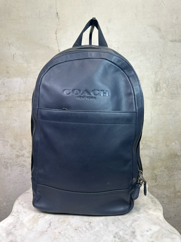 COACH Navy Charles Slim Backpack Backpack – The Attic