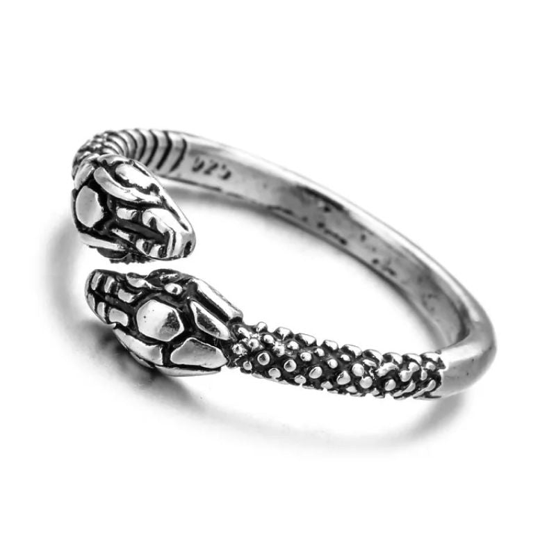 Two Snake Rings Two Headed Snake Ring – The Attic